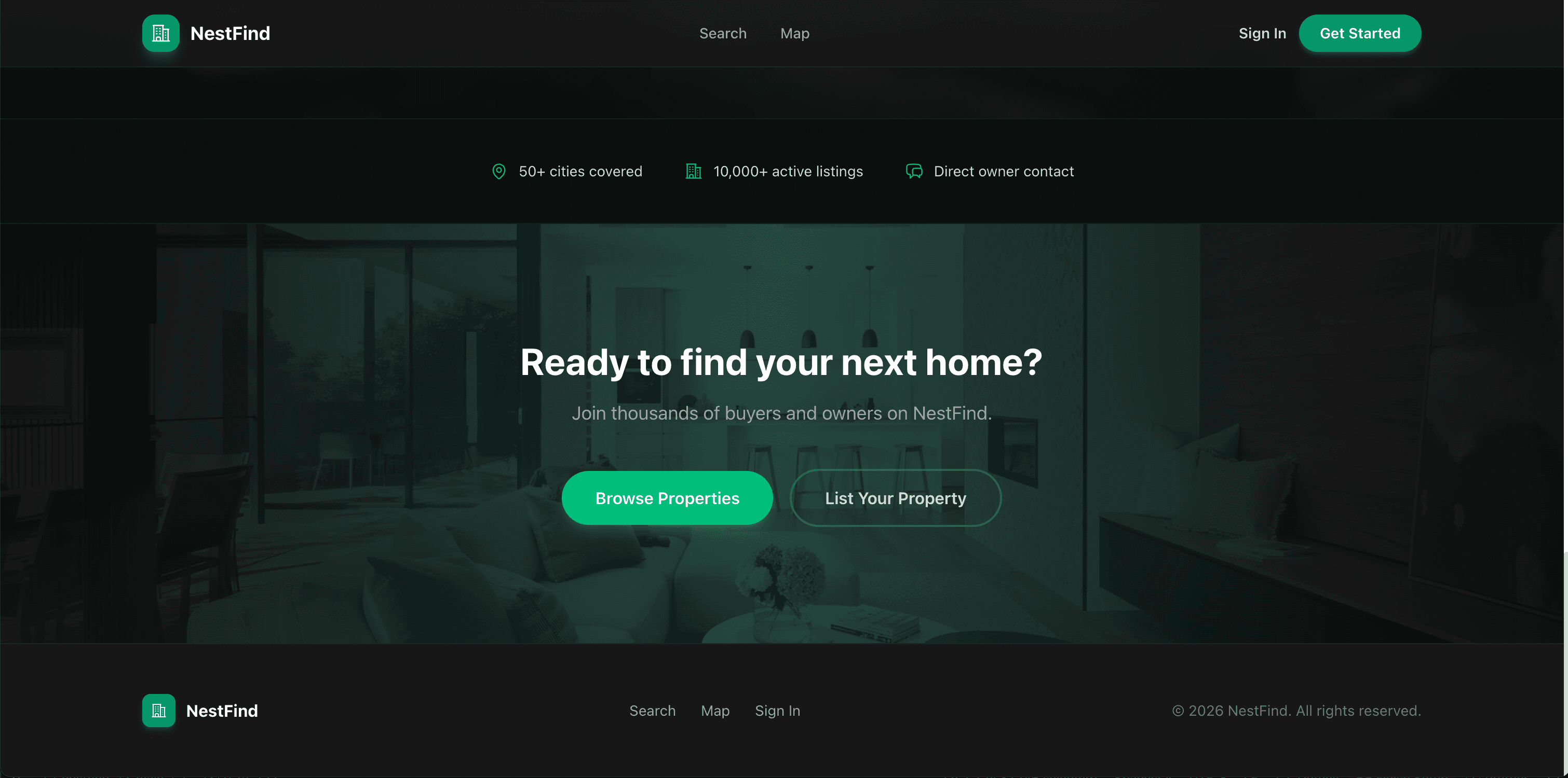 CTA section & footer