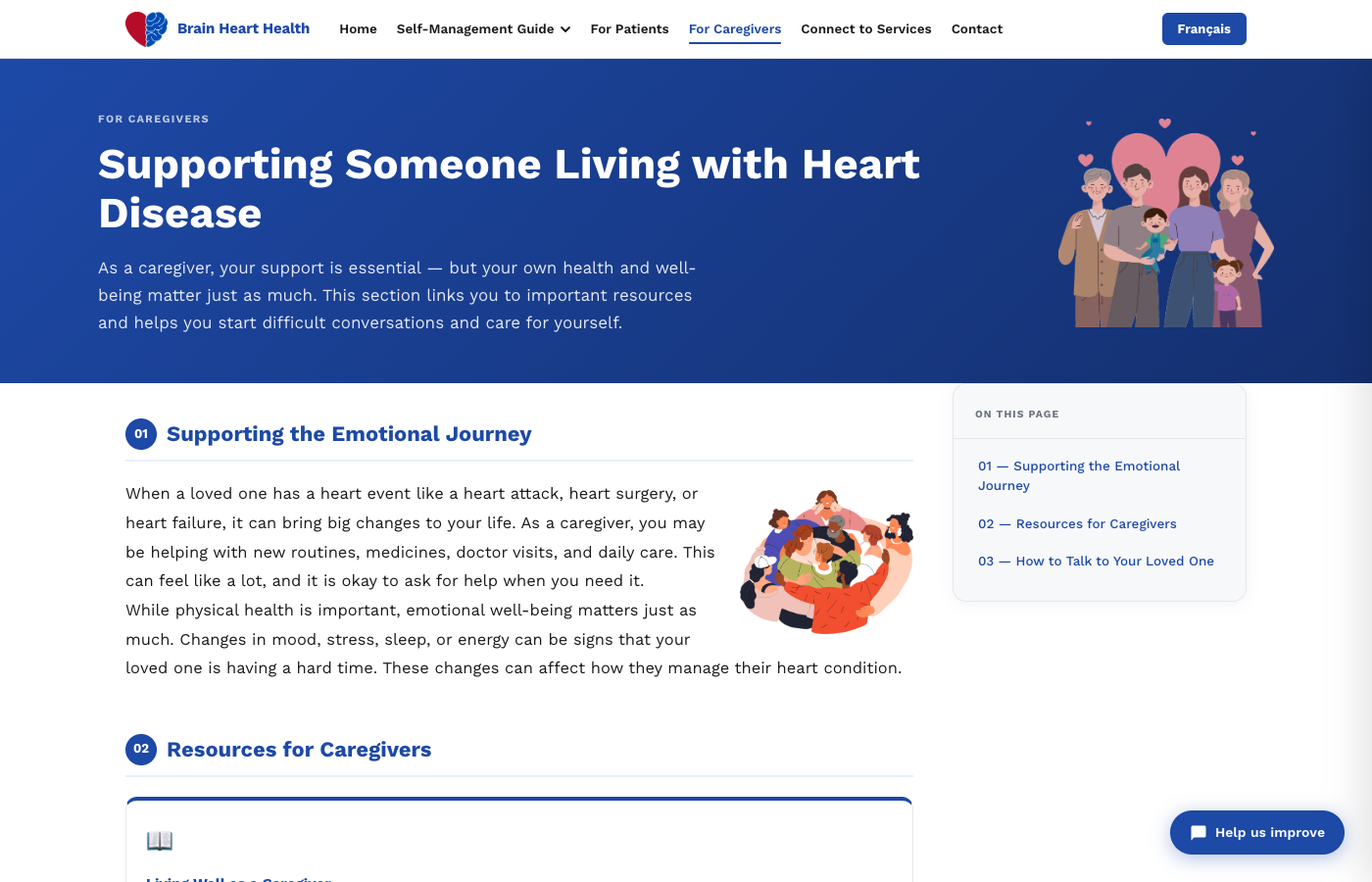 for caregivers page